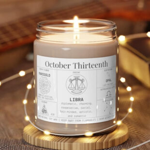 Personalized Birth Month Candle