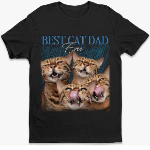 Custom Bootleg Best Cat Dad Ever shirt