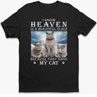 I Know Heaven Is A Beautiful Place Because They Have My Cat shirt